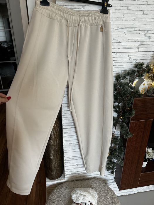 Balony dresowe damskie szerokie dresowe dres kieszenie z tyłu S M L