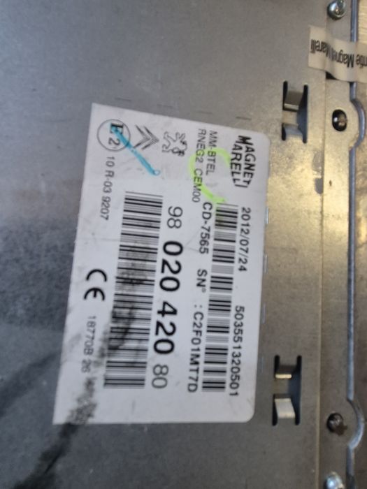 Radio nawigacja peugeot citroen RNEG2