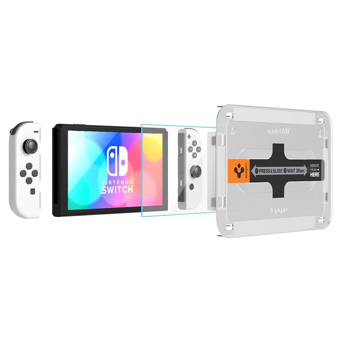 2X Szkło Hartowane Spigen Glas Ez Fit Do Nintendo Switch Oled