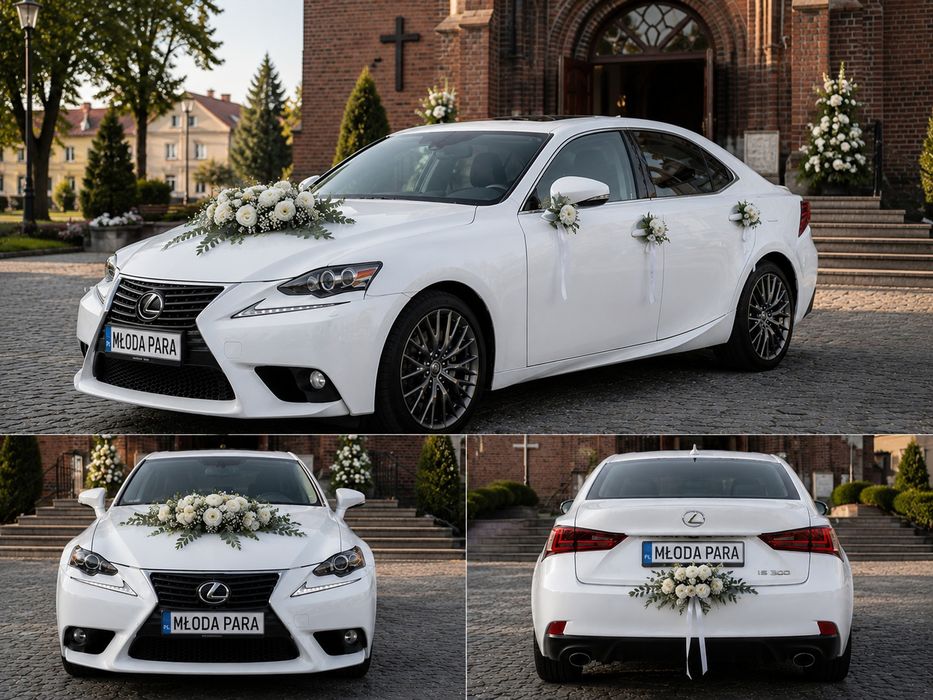 Auto do ślubu, samochód do ślubu. Lexus is350