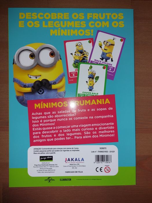 Caderneta Vazia Nova " Frumania " Minimos / Minions