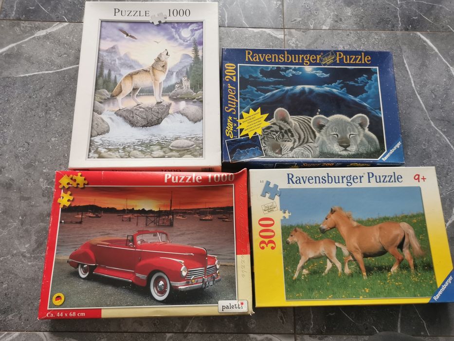 Sprzedam puzle od 100elementow do 1000elementow