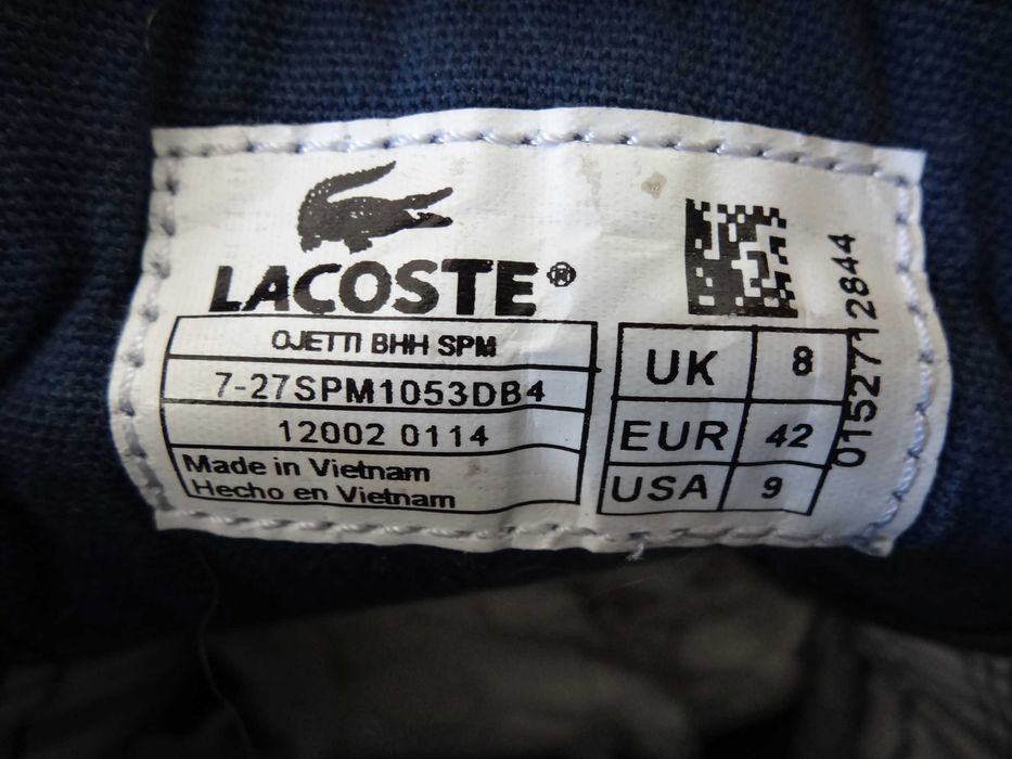 Buty LACOSTE OJETTI roz 42 Skóra Sportowe Trampki