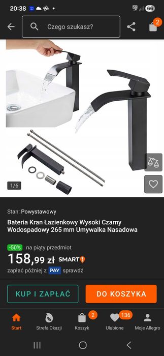 Bateria kran łazienkowy