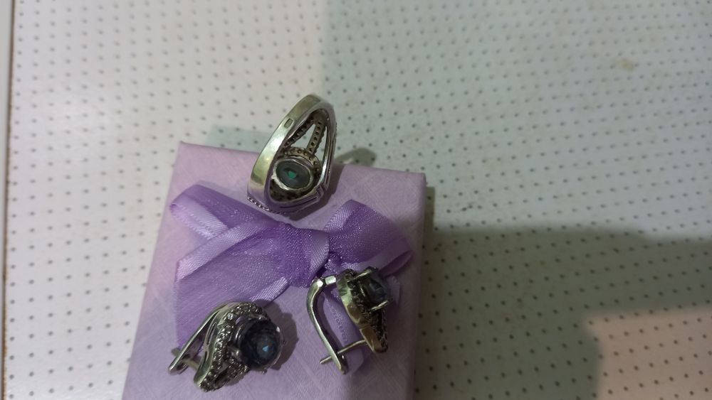 Набір шикарний срібний