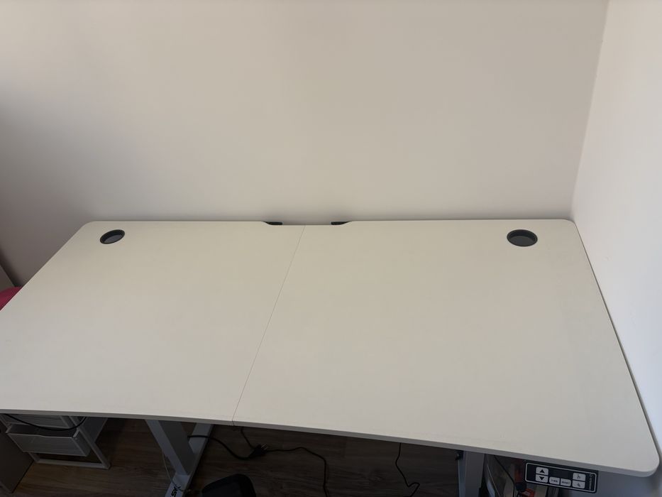 Biurko Gamingowe ULTRADESK Level V2 białe