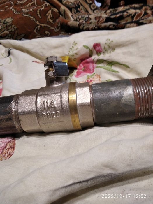 Кран газовый шаровый  1 1/4 дюйма