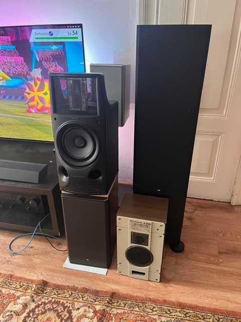 SUPER kolumny aktywne SONY SA-H7900 Elektrostaty + MFB