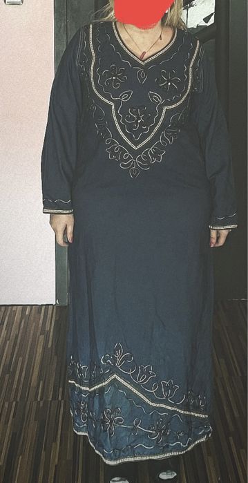 Abaya jeansowa piekna