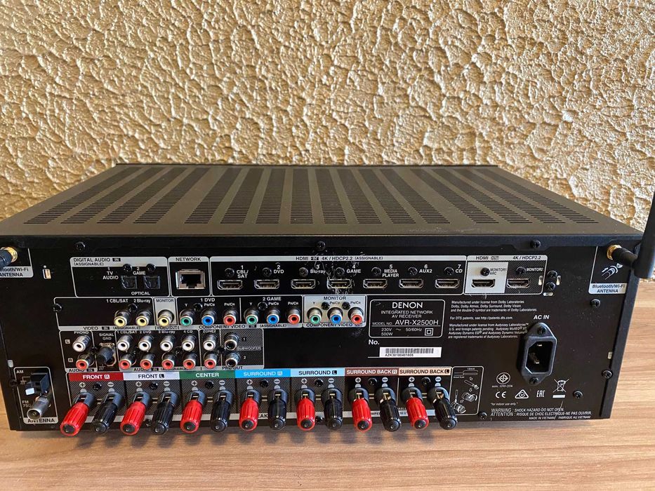 Amplituner DENON AVR-X2500H Dolby Atmos, HEOS, 4K, Alexa, Chromecast