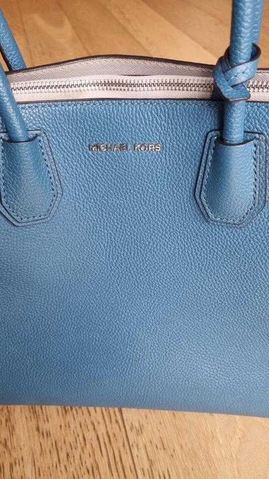 MICHAEL KORS torebka torba skórzana oryginał damska turkusowa