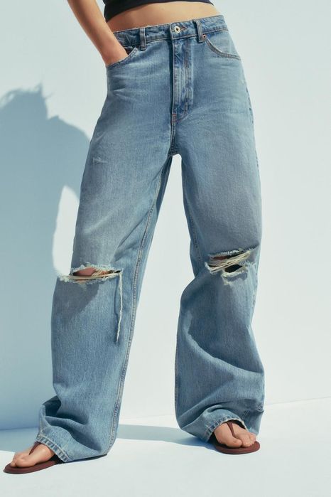 Джинсы багги zara baggy 36.40 джинси баггі S, M, L