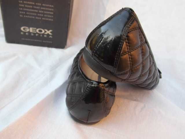Geox Respira skórzane pikowane baletki baleriny 38