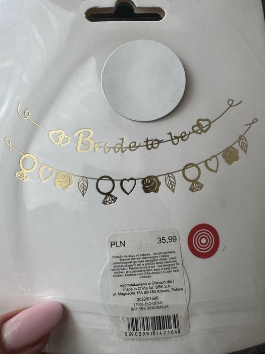 Bride to be girlanda  na wieczór panieński wesele będę żoną ozdoba