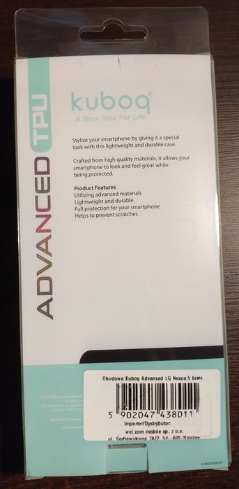 Pokrowce białe + folie na ekran LG Nexus 5 2szt.