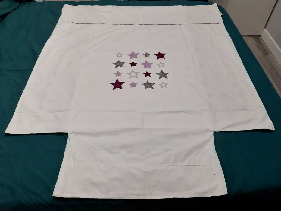 Capa ededron dupla face para berço bebé - Dim: 1,20×0,60 (C×L) - NOVO