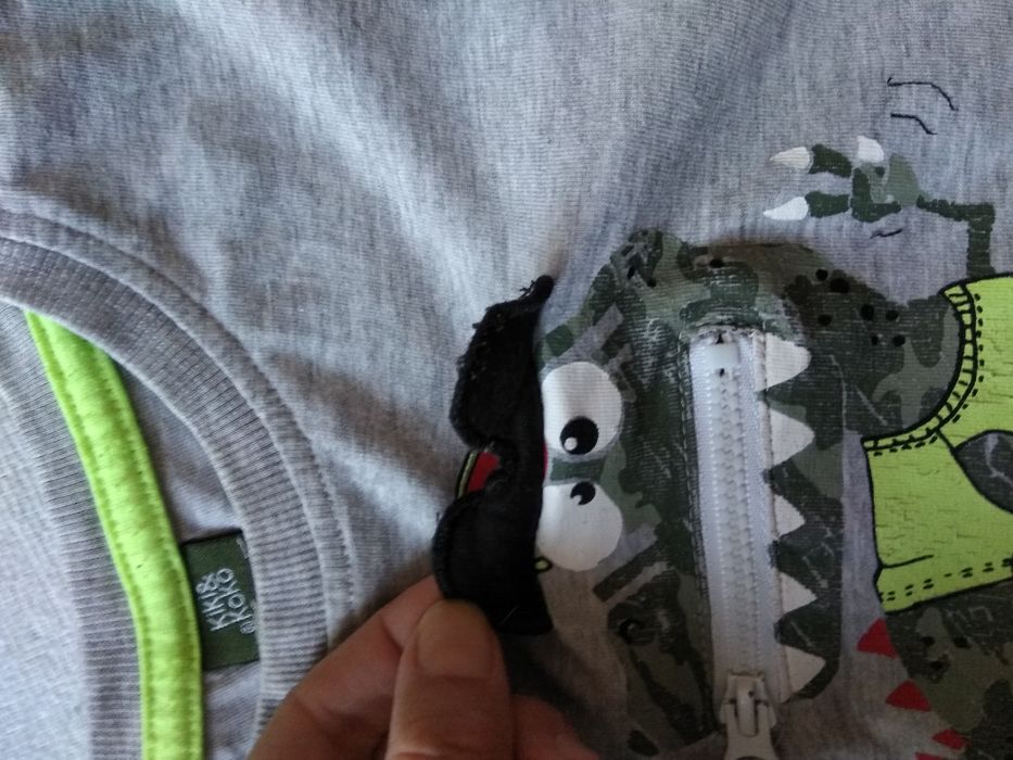 Tshirt szary z dinozaurem 98/104 Kiki&Koko