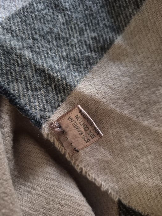 Chusta kwadratowa krata bawelna