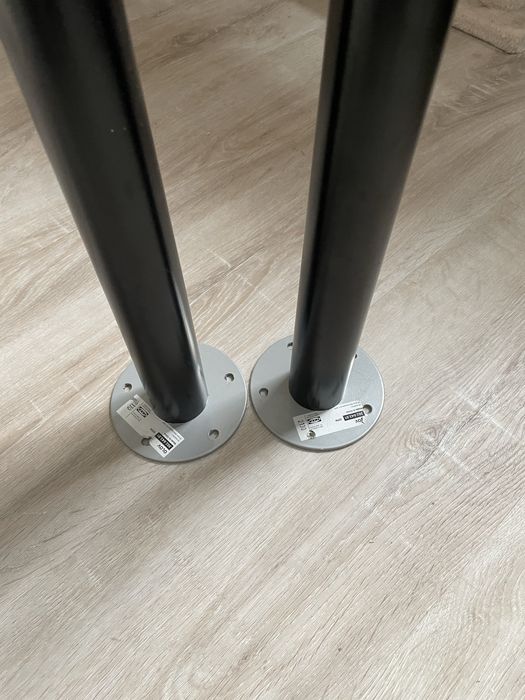 2 Pés para mesa metalicos regulaveis 60-90cm de altura Ikea