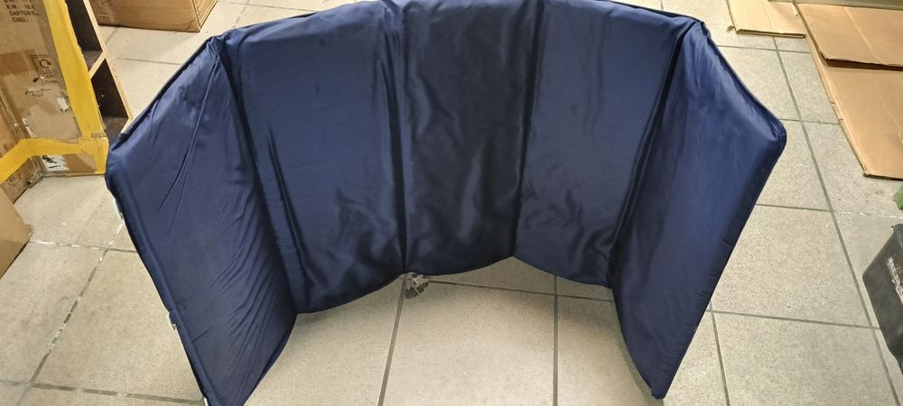 Łóżeczko turystyczne dziecięce składane granatowe