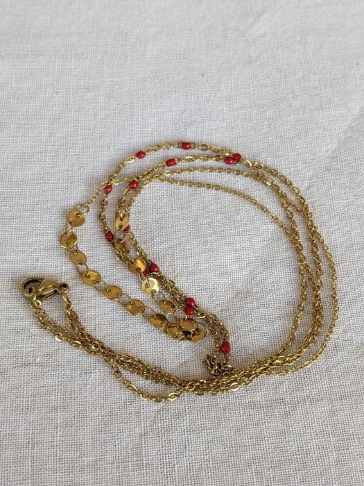 Łańcuszek, celebrytka, stal szlachetna