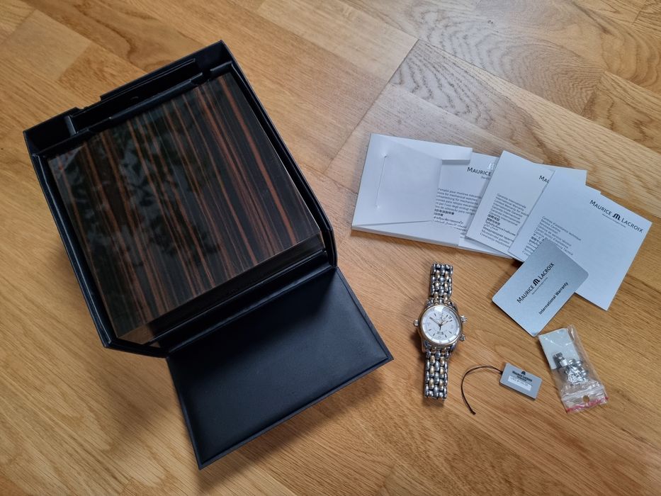 Złoty Zegarek Maurice Lacroix MP6388 PS105 830 Komplet pudełko dokumen