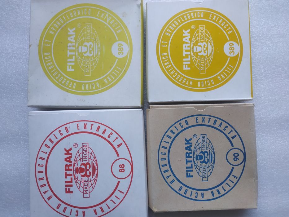 Фильтры лабораторные Filtrak (ГДР) бумага фильтровальная