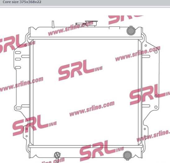 Radiador de refrigeração do motor Suzuki Vitara 1900 Diesel