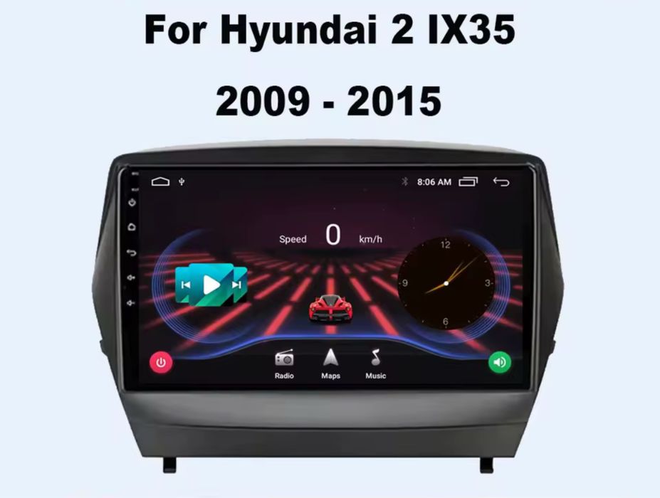 Штатная магнитола Hyundai Tucson IX35 (2009-2015) ANDROID