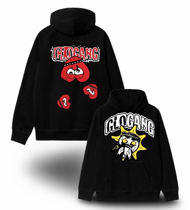 Худи Glo Gang Logo унисекс гло гэнг тишка толтсовка кофта лонгслив New