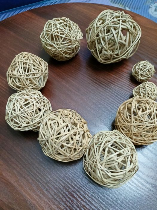 kule rattanowe zestaw