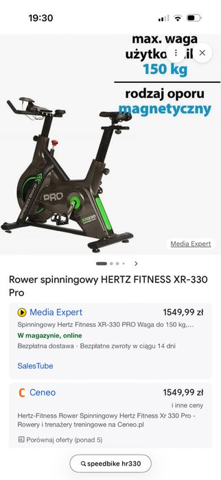 Rower spinningowy XR-330 PRO