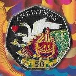 Ilha de Man - - - "Merry Christmas" - - - - - Moeda