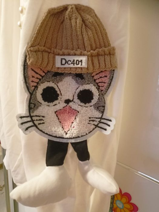 Bluza wiosenna z kapturem i misiami na rękawach