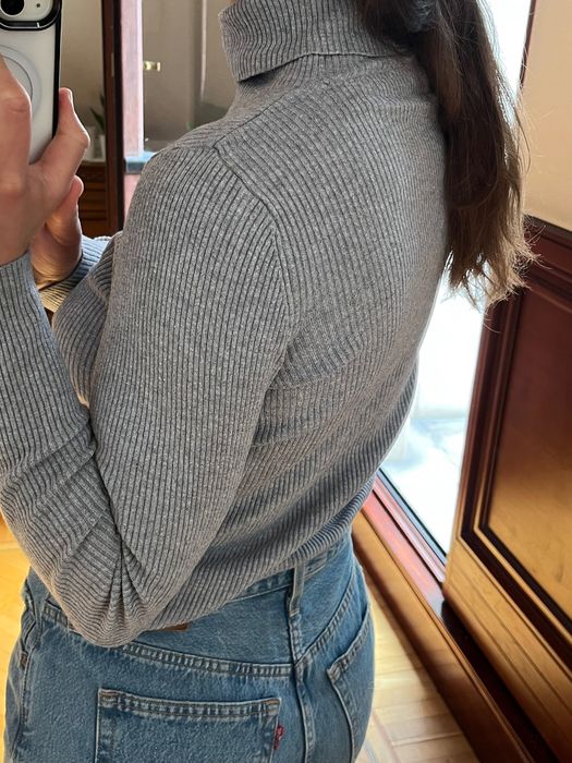 Marks&Spencer szary golf prazki Basic
