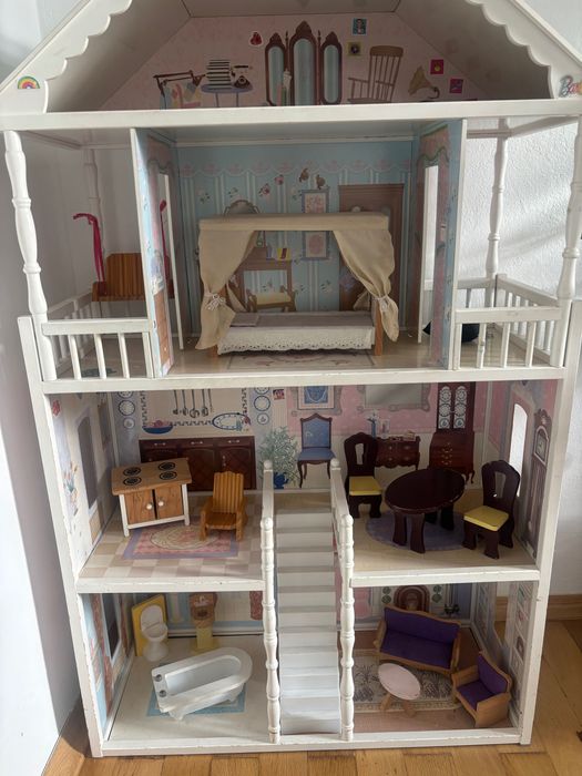 Domek drewniany dla lalek Barbie kinderkraft Savannah