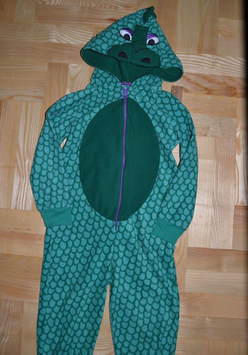 48^ Smok Dinozaur   strój przebranie piżama 5/6 Lat_110/116 cm