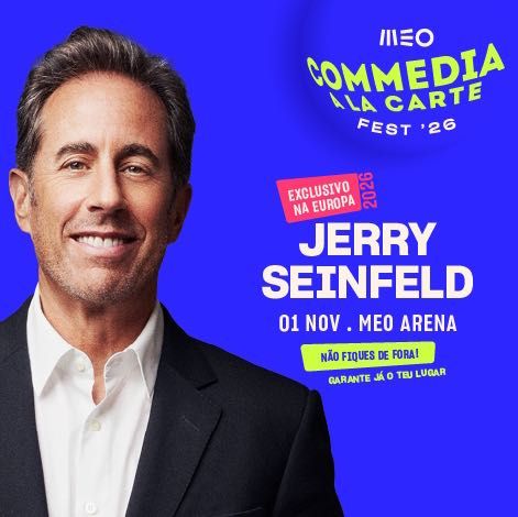 2 Bilhetes Jerry Seinfeld Meo Arena, Commedia A La Carte - 1 Novembro
