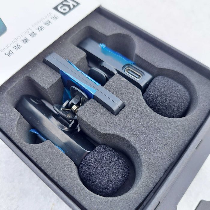 Два профи радио микрофон петличка, для стрима и блогеров Pro 48dB Type-C (в оригинале)