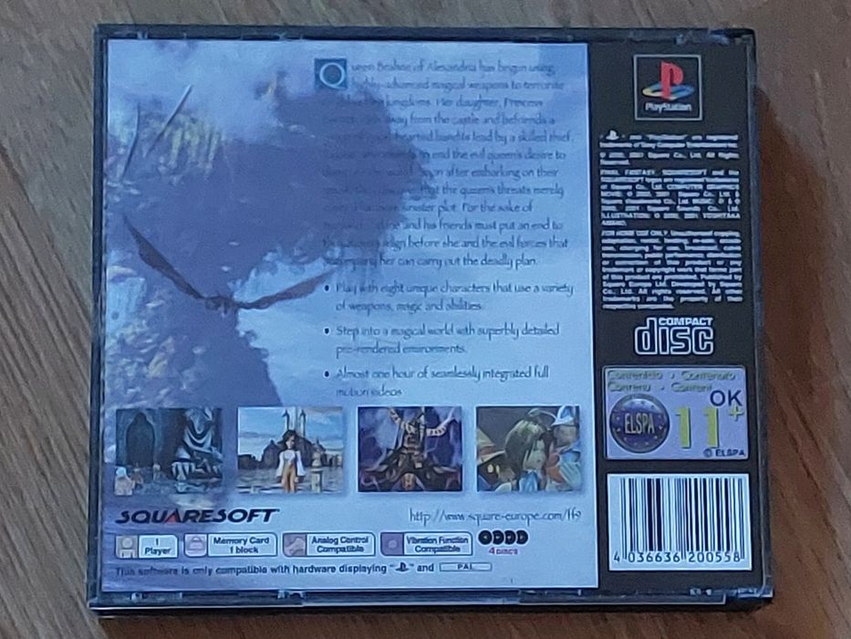 Final Fantasy IX PSX PS1 wersja angielska