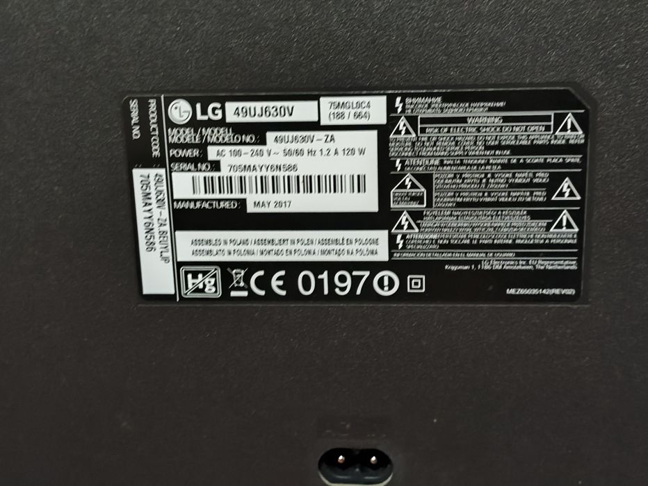 LG - 49UJ630V - Ecrã Danificado