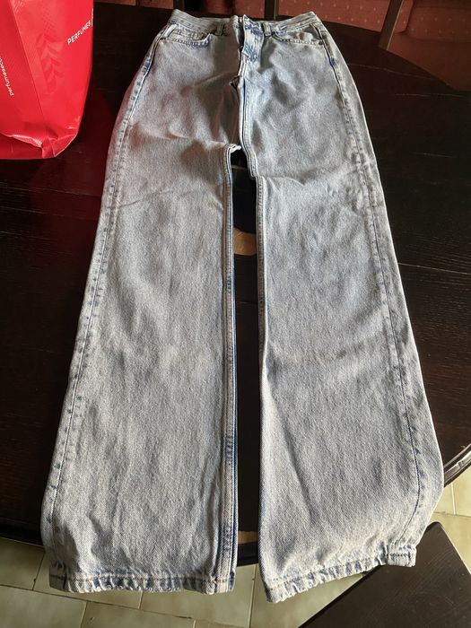 Calça de ganga MNG de lavagem  azul claro