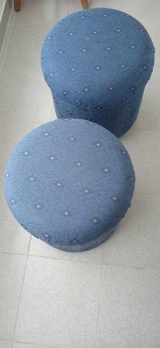 Puff azul semi-novo