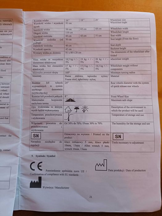 Wózek inwalidzki