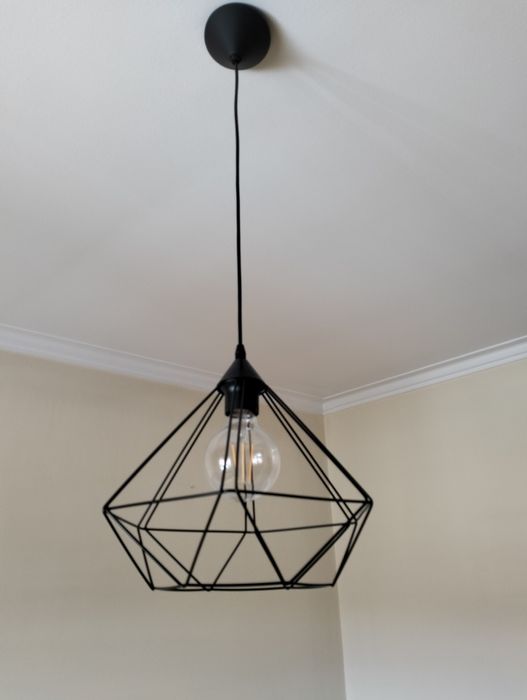 Conjunto candeeiro teto + cabeceira