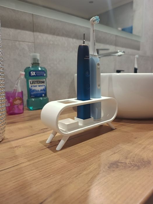 Stojak na 3 szczoteczki 2x Philips Sonicare i Oral-B io