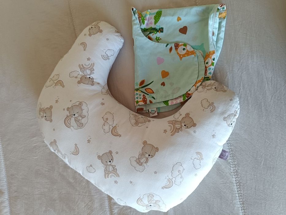 Poduszka do karmienia infantilo + zapasowa poszewka