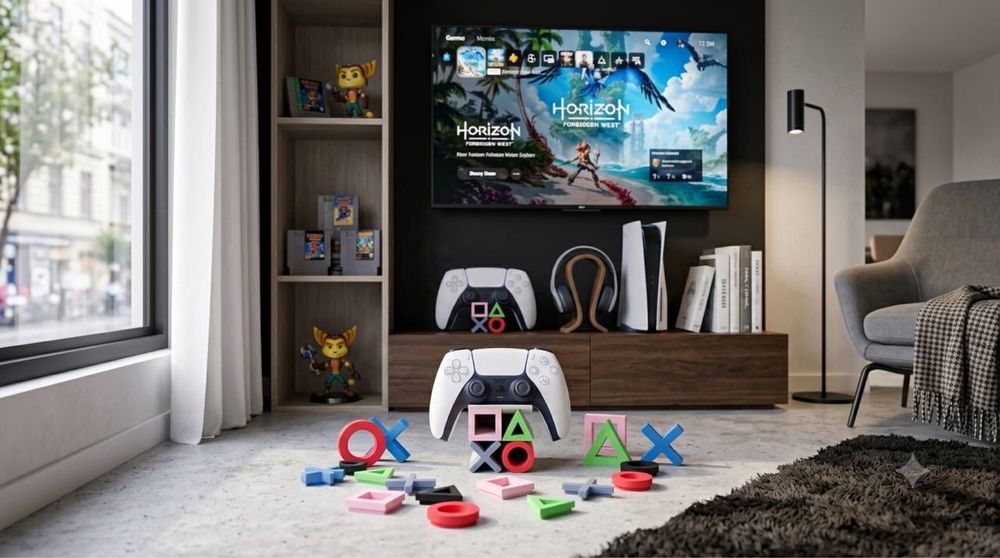 ‼️ Універсальна підставка під джойстик PS5 у стилі PlayStation