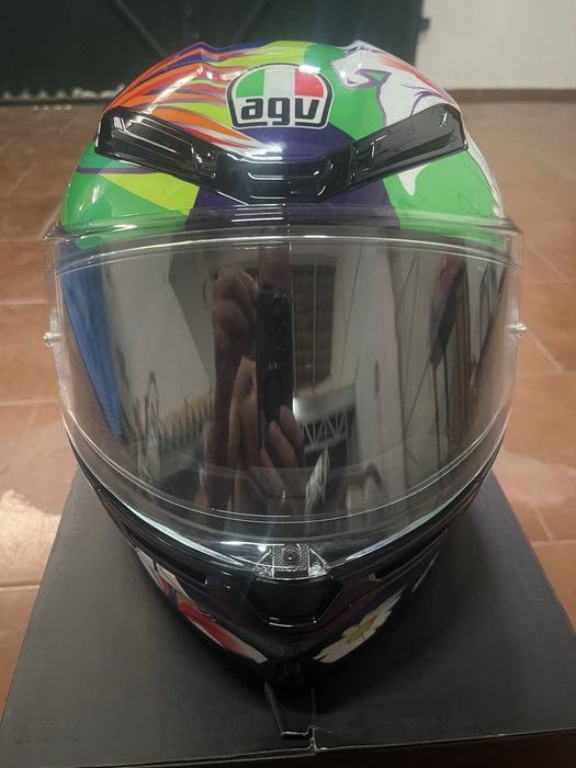 Capacete agv k6 replica franco morbidelli
