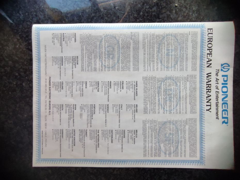 Pioneer PD-M603 com comando original e manual